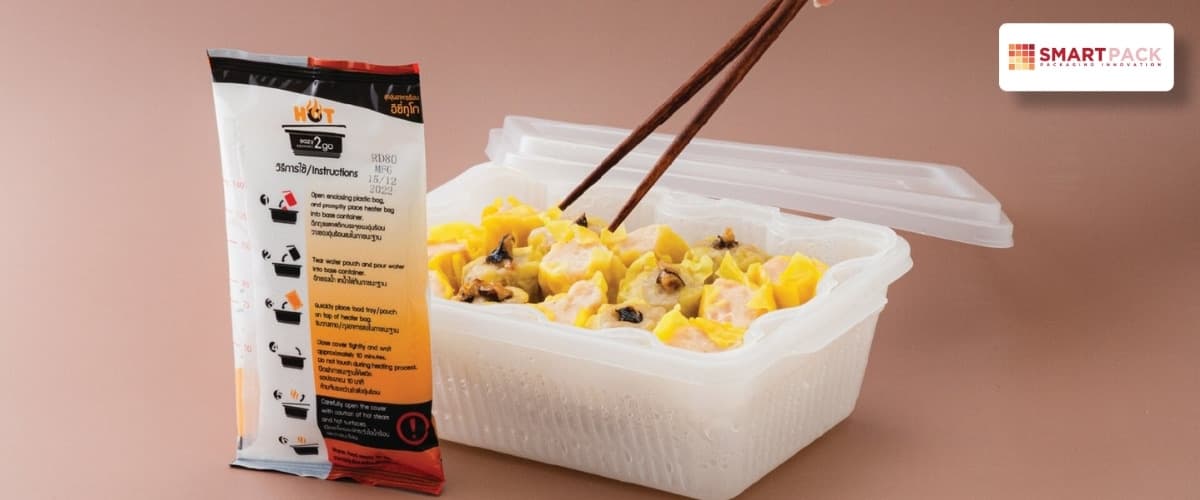Self-heating pouch